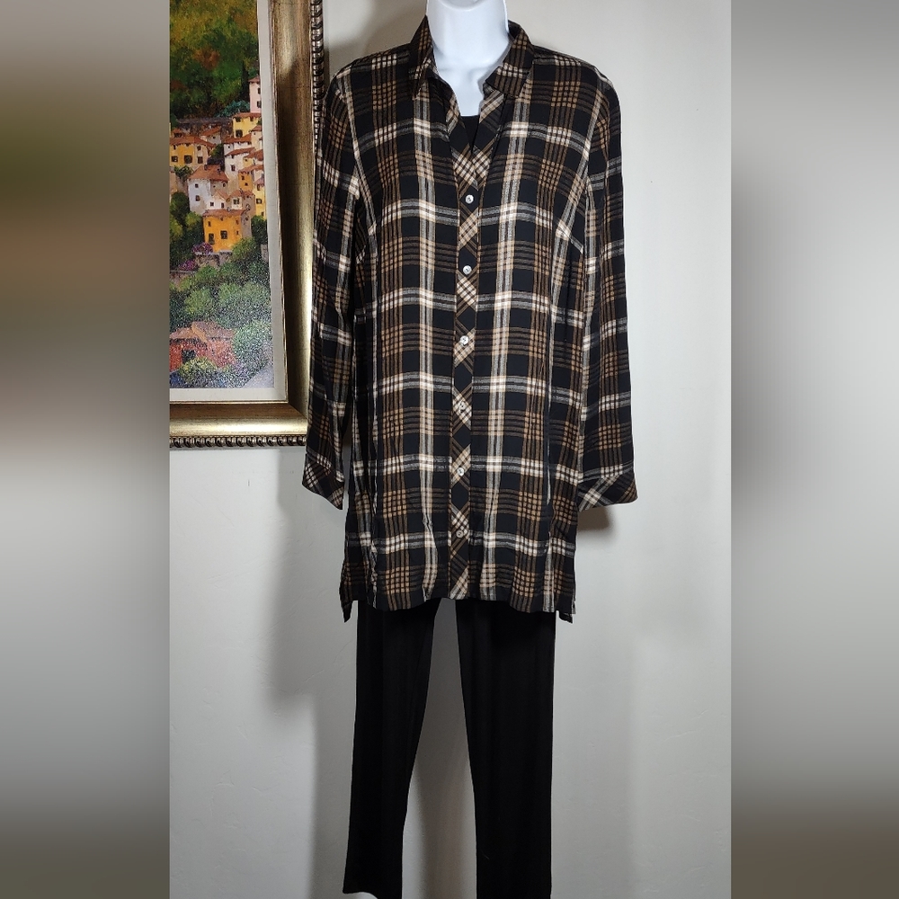 J Jill Plaid Shirt/Jacket